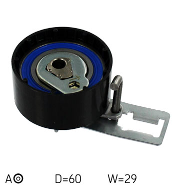 SKF Strammehjul, tandrem VKM 13316 for FORD VOLVO PEUGEOT LANCIA MAZDA MITSUBISHI