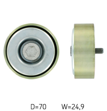 SKF Medløberhjul, multi-V-rem vkmcv52009 for OPEL IVECO FIAT CITROËN