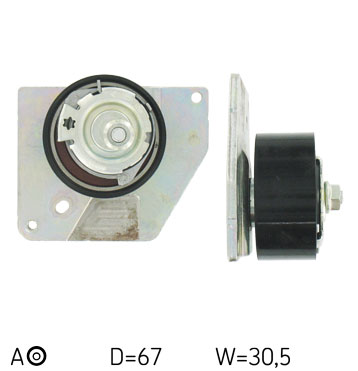 SKF Strammehjul, tandrem VKM 16008 for RENAULT SUZUKI