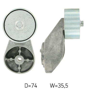 SKF Medløberhjul, multi-V-rem vkmcv51006 for MERCEDES-BENZ