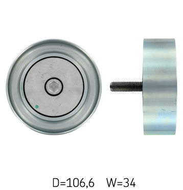 SKF Medløberhjul, multi-V-rem vkmcv51009 for MERCEDES-BENZ