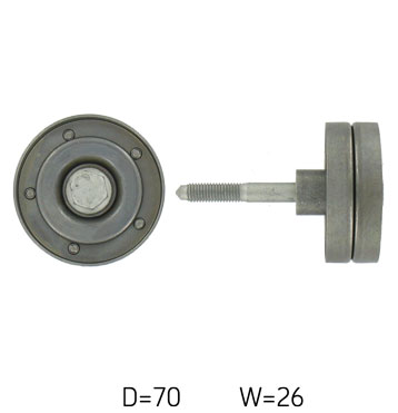 SKF Medløberhjul, multi-V-rem vkm31098 for VW