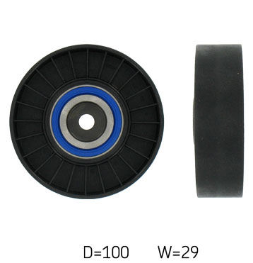 SKF Medløberhjul, multi-V-rem vkm32007 for LANCIA ALFA ROMEO