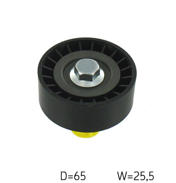 SKF Medløberhjul, multi-V-rem vkm32184 for FIAT