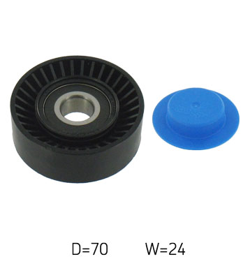 SKF Medløberhjul, multi-V-rem vkm32243 for VOLVO FIAT CHRYSLER JEEP