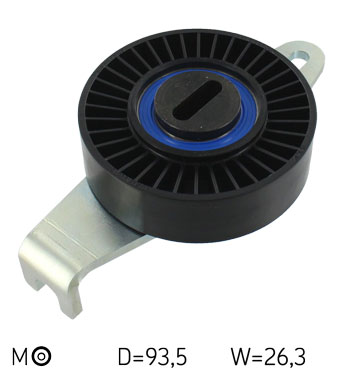 SKF Medløberhjul, multi-V-rem vkm33015 for PEUGEOT