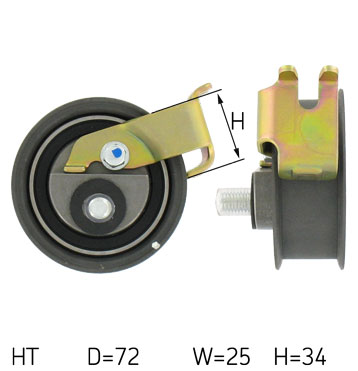 SKF Strammehjul, tandrem VKM 11115 for VW (FAW)