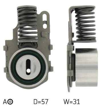 SKF Strammehjul, tandrem VKM 13250 for CITROËN LANCIA PEUGEOT