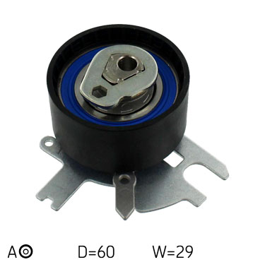 SKF Strammehjul, tandrem VKM 13257 for FORD VOLVO PEUGEOT LANCIA