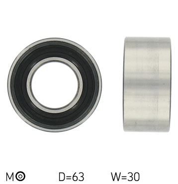 SKF Strammehjul, tandrem VKM 14300 for FORD