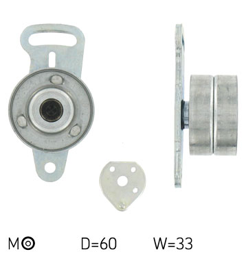 SKF Strammehjul, tandrem VKM 16212 for RENAULT