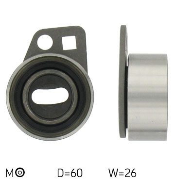 SKF Strammehjul, tandrem VKM 17304 for MG HONDA LAND ROVER