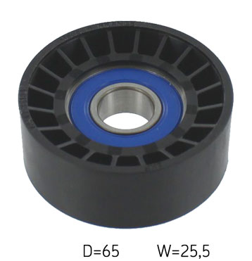 SKF Medløberhjul, multi-V-rem vkm321841
