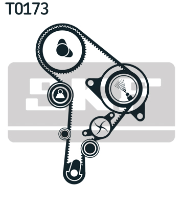 SKF Vandpumpe + tandremssæt vkmc011302 for FORD VW VW (FAW)