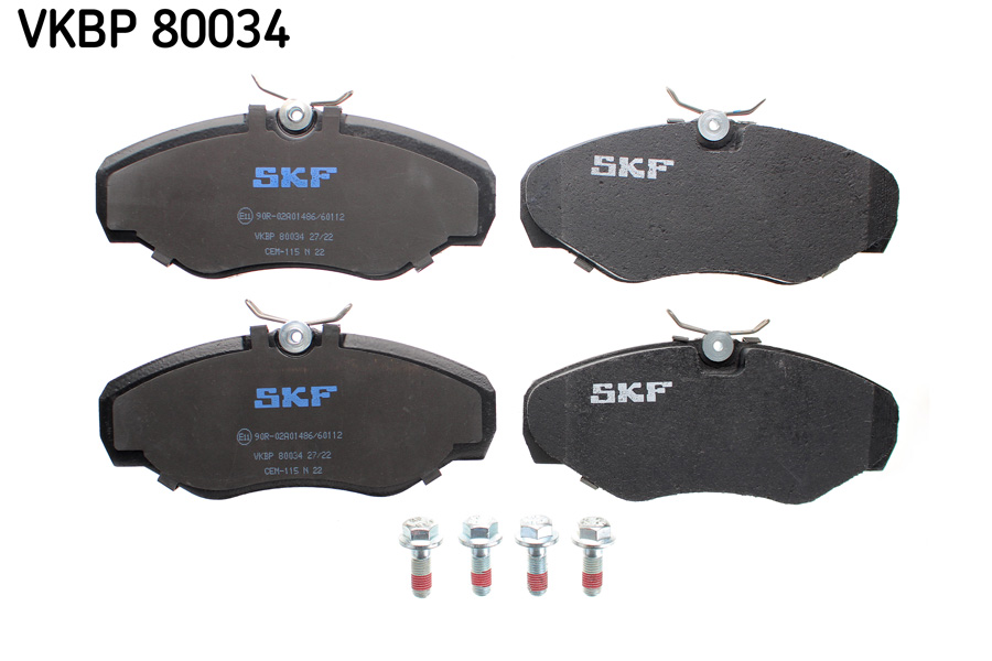 SKF Bremseklodser vkbp80034 for VAUXHALL OPEL RENAULT NISSAN
