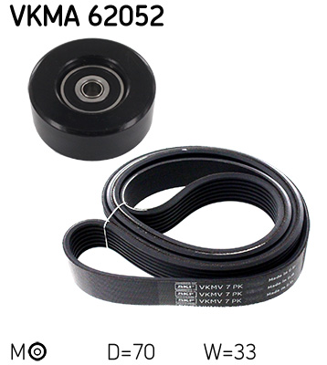SKF Kileremssæt vkma62052 for VAUXHALL NISSAN (DFAC) NISSAN RENAULT TOYOTA