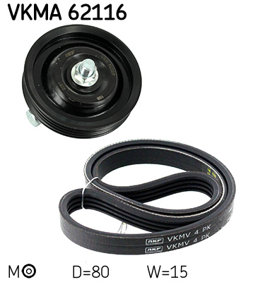 SKF Kileremssæt vkma62116 for NISSAN DAIHATSU ROVER HONDA SUZUKI TOYOTA HYUNDAI
