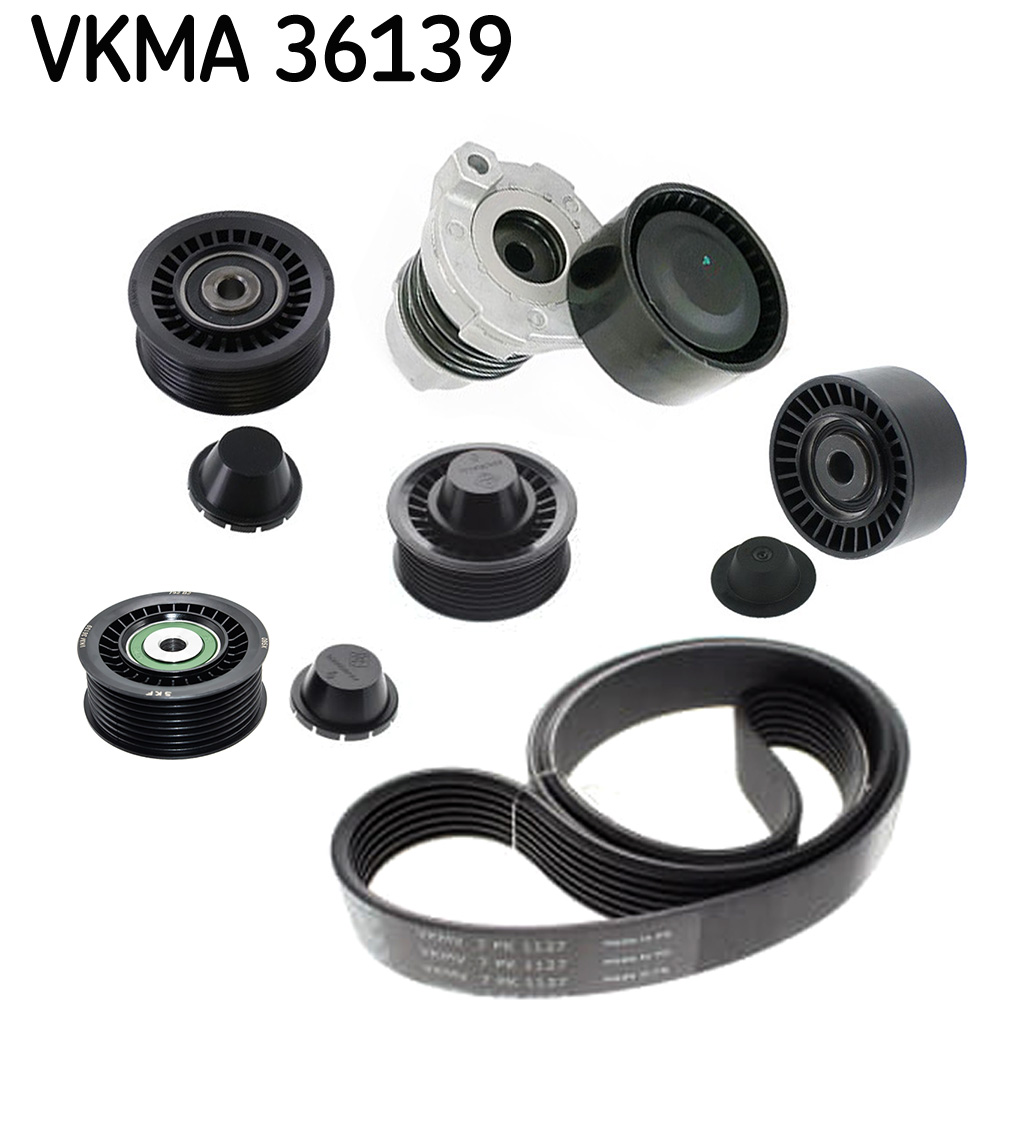 SKF Kileremssæt vkma36139 for VAUXHALL MERCEDES-BENZ RENAULT NISSAN DACIA