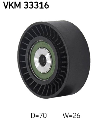 SKF Medløberhjul, multi-V-rem VKM 33316 for PEUGEOT