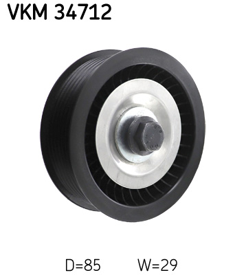 SKF Medløberhjul, multi-V-rem vkm34712 for FORD MAZDA