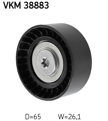 SKF Medløberhjul, multi-V-rem VKM 38883 for BMW