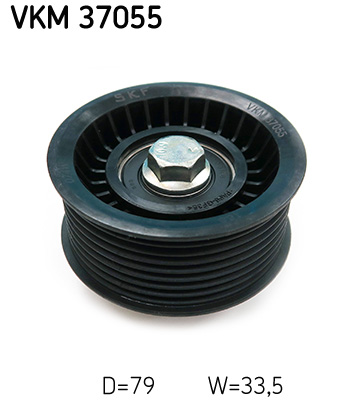 SKF Medløberhjul, multi-V-rem VKM 37055 for LAND ROVER JAGUAR