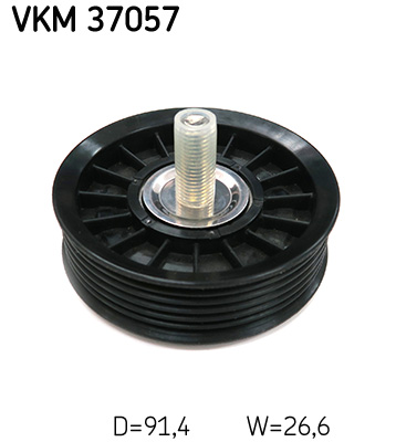 SKF Medløberhjul, multi-V-rem VKM 37057 for JAGUAR LAND ROVER