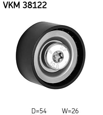 SKF Medløberhjul, multi-V-rem vkm38122 for MERCEDES-BENZ
