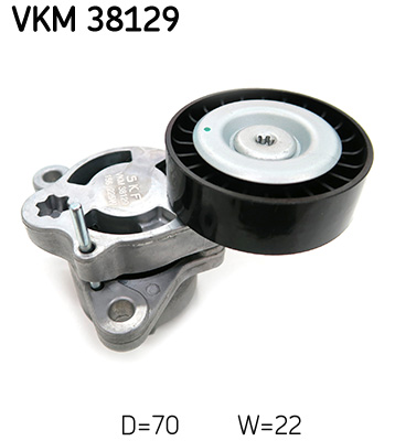 SKF Remstrammer, kilerem VKM 38129 for MERCEDES-BENZ