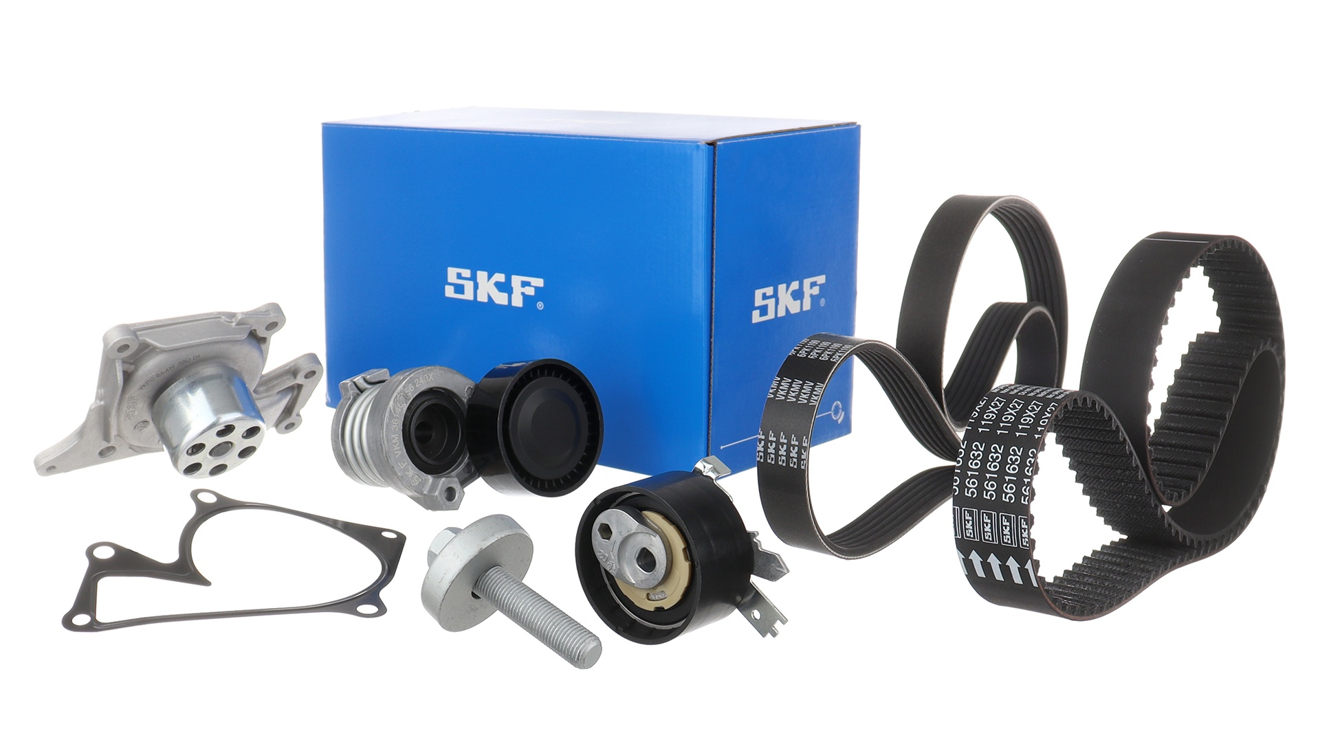 SKF Vandpumpe + tandremssæt vkmc16003 for LANCIA FIAT BMW AUDI MERCEDES-BENZ NISSAN INFINITI DACIA RENAULT