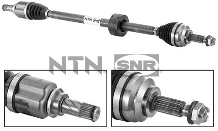 SNR Drivaksel dk55005 højre foraksel for DACIA