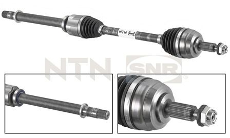 SNR Drivaksel dk55012 højre foraksel for RENAULT