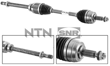 SNR Drivaksel dk55040 højre foraksel for DACIA