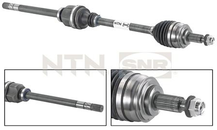 SNR Drivaksel dk55041 højre foraksel for RENAULT
