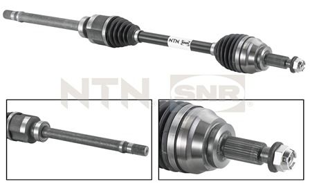 SNR Drivaksel dk55025 højre foraksel for RENAULT