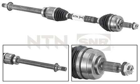 SNR Drivaksel dk55066 højre foraksel for RENAULT