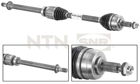 SNR Drivaksel dk55069 højre foraksel for RENAULT