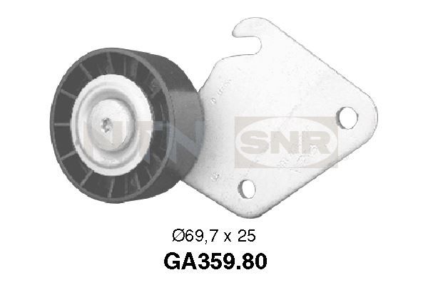 SNR Medløberhjul, multi-V-rem ga35980 for PEUGEOT CITROËN LANCIA