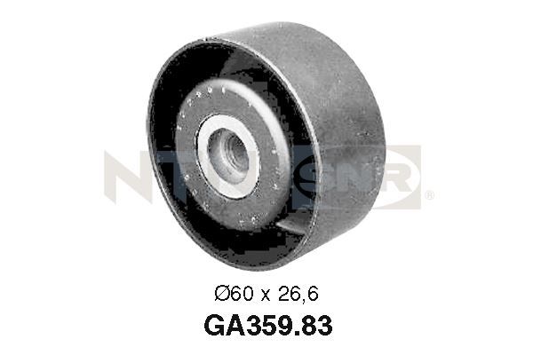 SNR Medløberhjul, multi-V-rem ga35983 for CITROËN FIAT