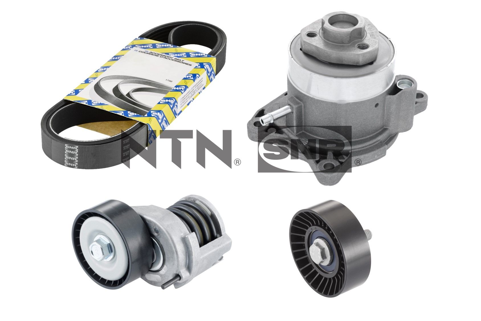 SNR Vandpumpe + kileremssæt kap857500 for FORD FIAT LANCIA PEUGEOT HYUNDAI TOYOTA AUDI VW SEAT SKODA RENAULT