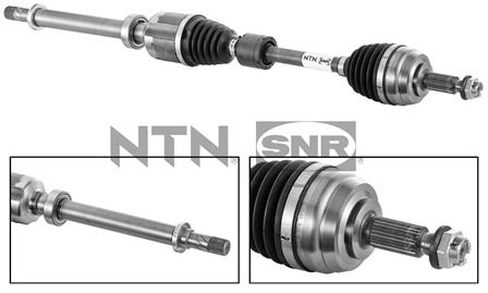 SNR Drivaksel dk55017 højre foraksel for DACIA