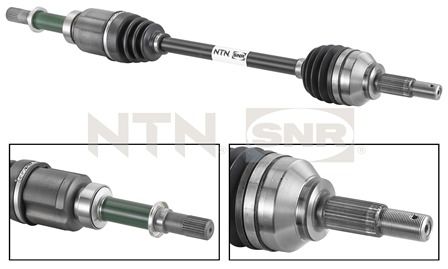 SNR Drivaksel dk68001 højre foraksel for NISSAN