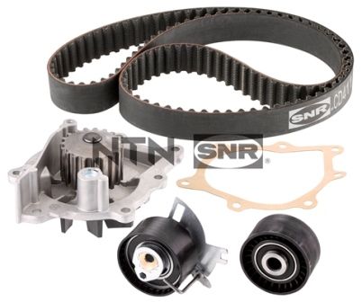 SNR Vandpumpe + tandremssæt kdp459680 for FORD OPEL VAUXHALL VOLVO LANCIA PEUGEOT TOYOTA LAND ROVER CITROËN FIAT JAGUAR CITROËN/PEUGEOT MITSUBISHI