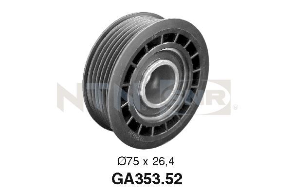 SNR Medløberhjul, multi-V-rem ga35352 for OPEL