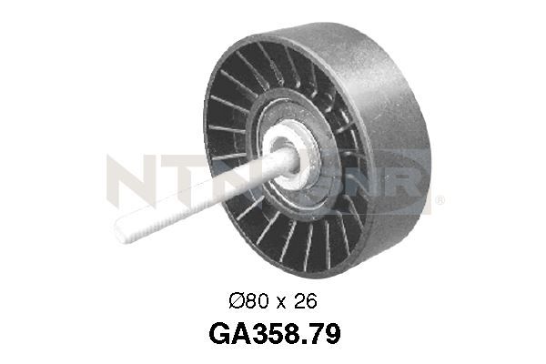 SNR Medløberhjul, multi-V-rem ga35879 for LANCIA