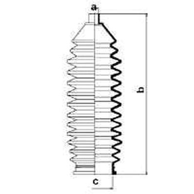 SPIDAN Manchet, styretøj 83961 for NISSAN