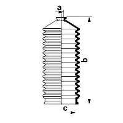 SPIDAN Manchet, styretøj 83963 for NISSAN