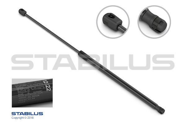 STABILUS Gasfjeder, motorhjelm 670187 for ALPINA