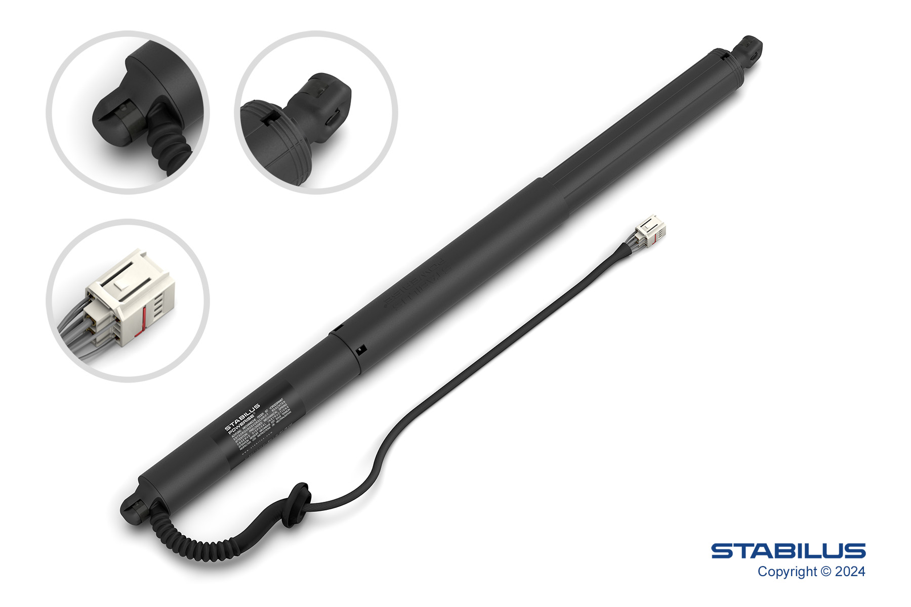 STABILUS Elmotor, bagklap 679775 for VW