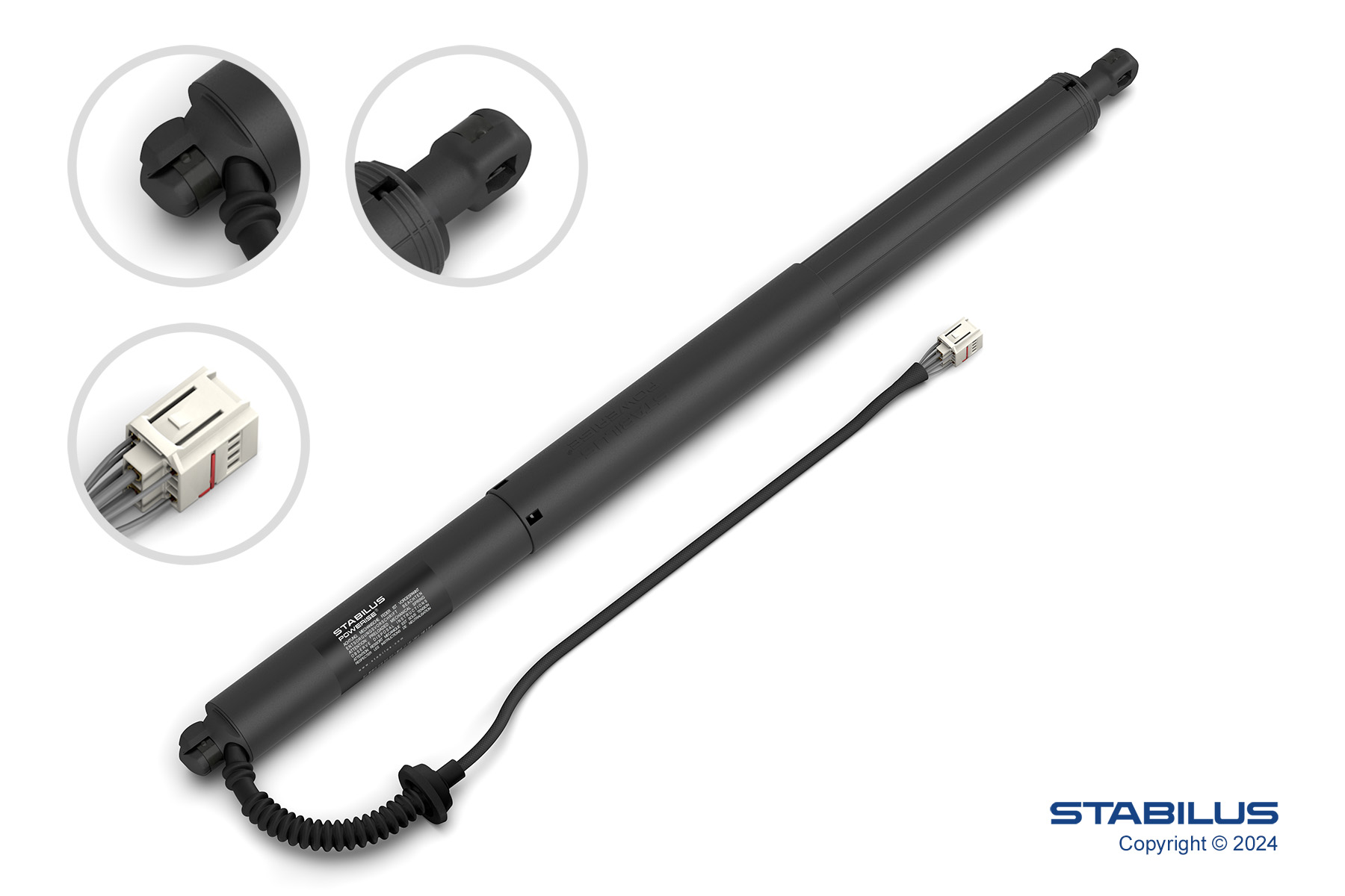 STABILUS Elmotor, bagklap 678100 for SEAT SKODA